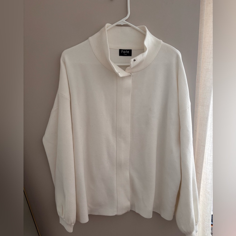 Fate | Cream‎ Funnel Neck Sweater